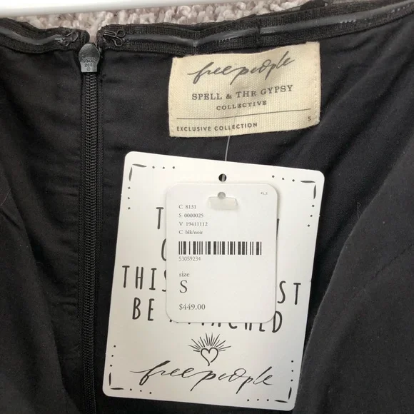 BNWT✨Spell & the Gypsy Collective Mira Bustier Rara MiniDress Small Black - Picture 4 of 4